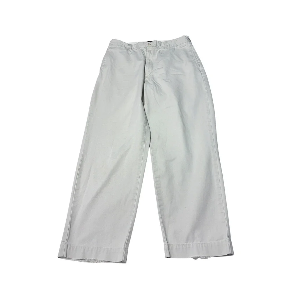 Polo Ralph Lauren Philip Pant Mens 34x27 Gray Cotton Classic Chino Straight Leg